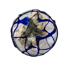 Half glass 2 colors blue 20 x 30 cm