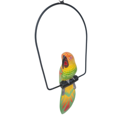 Macaw Yellow on Swing Short Tail 30 cm