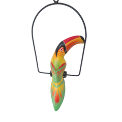 Toucan Yellow on Swing Short Tail 30 cm