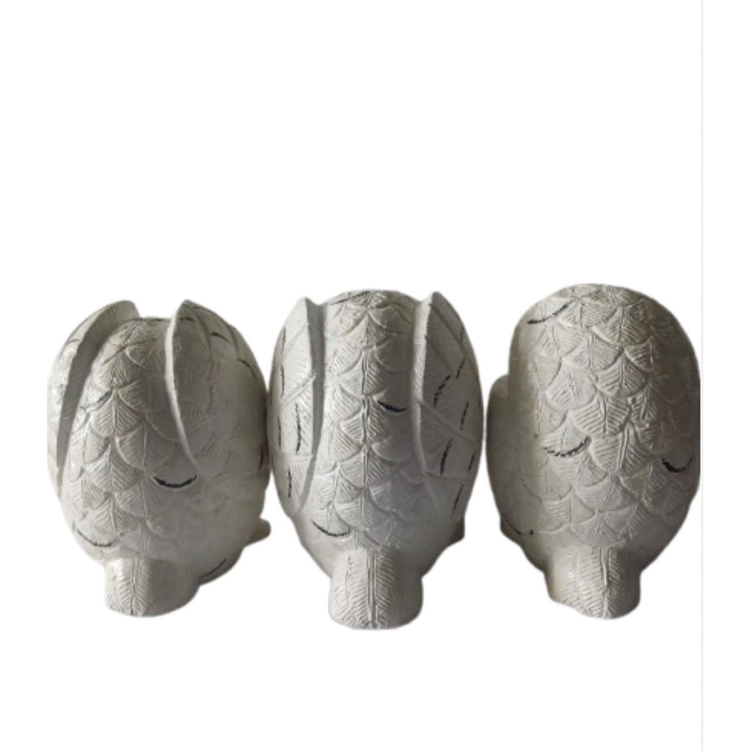 Three wise owl 20 cm