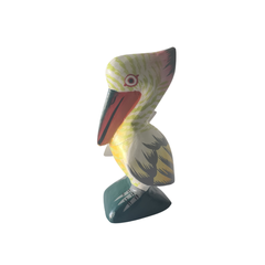 Pelicans squatting on rocks white 15 cm