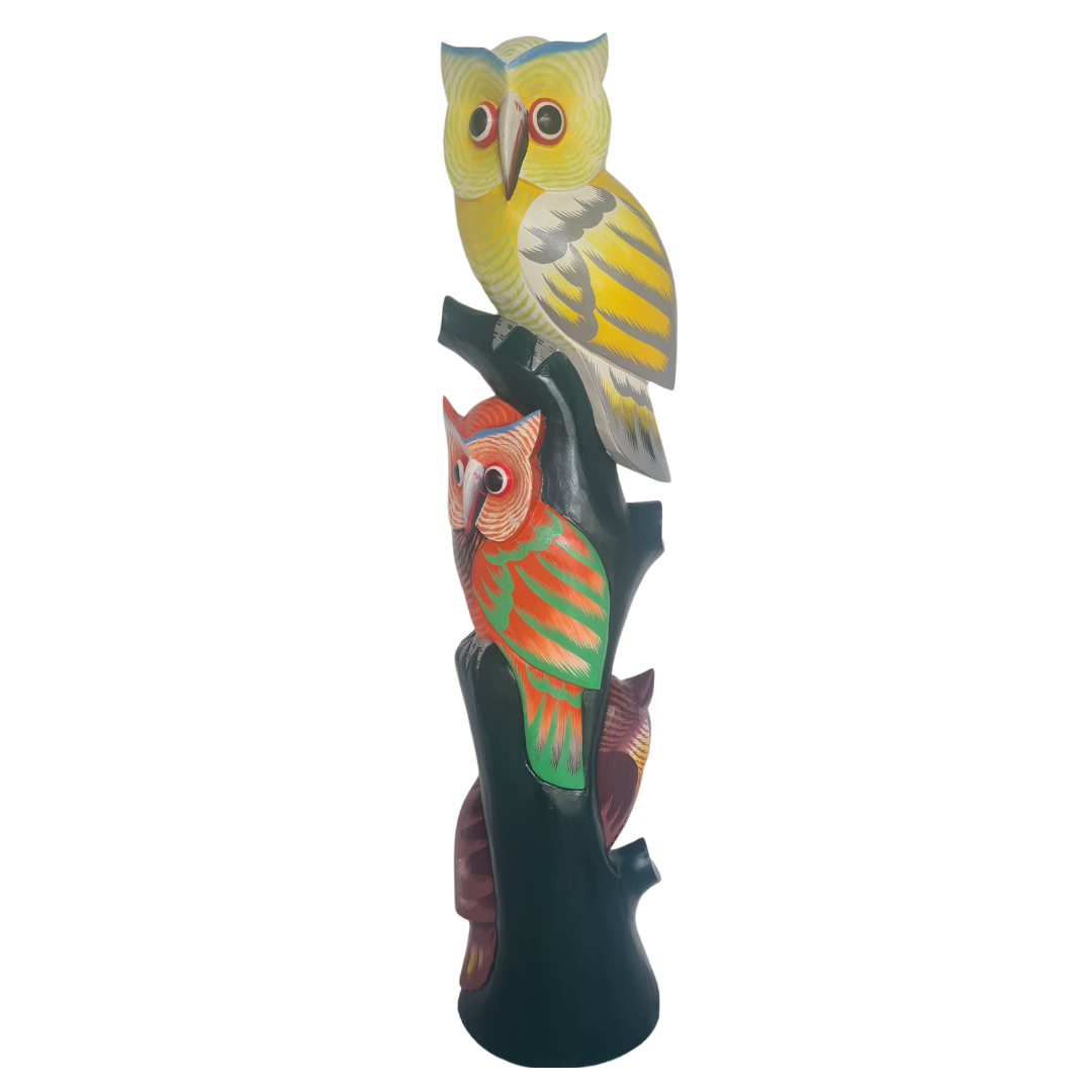 Owl with baby white 100 cm