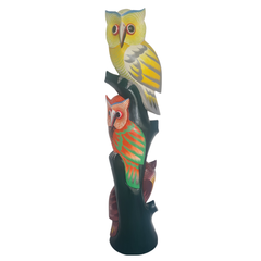 Owl with baby white 100 cm