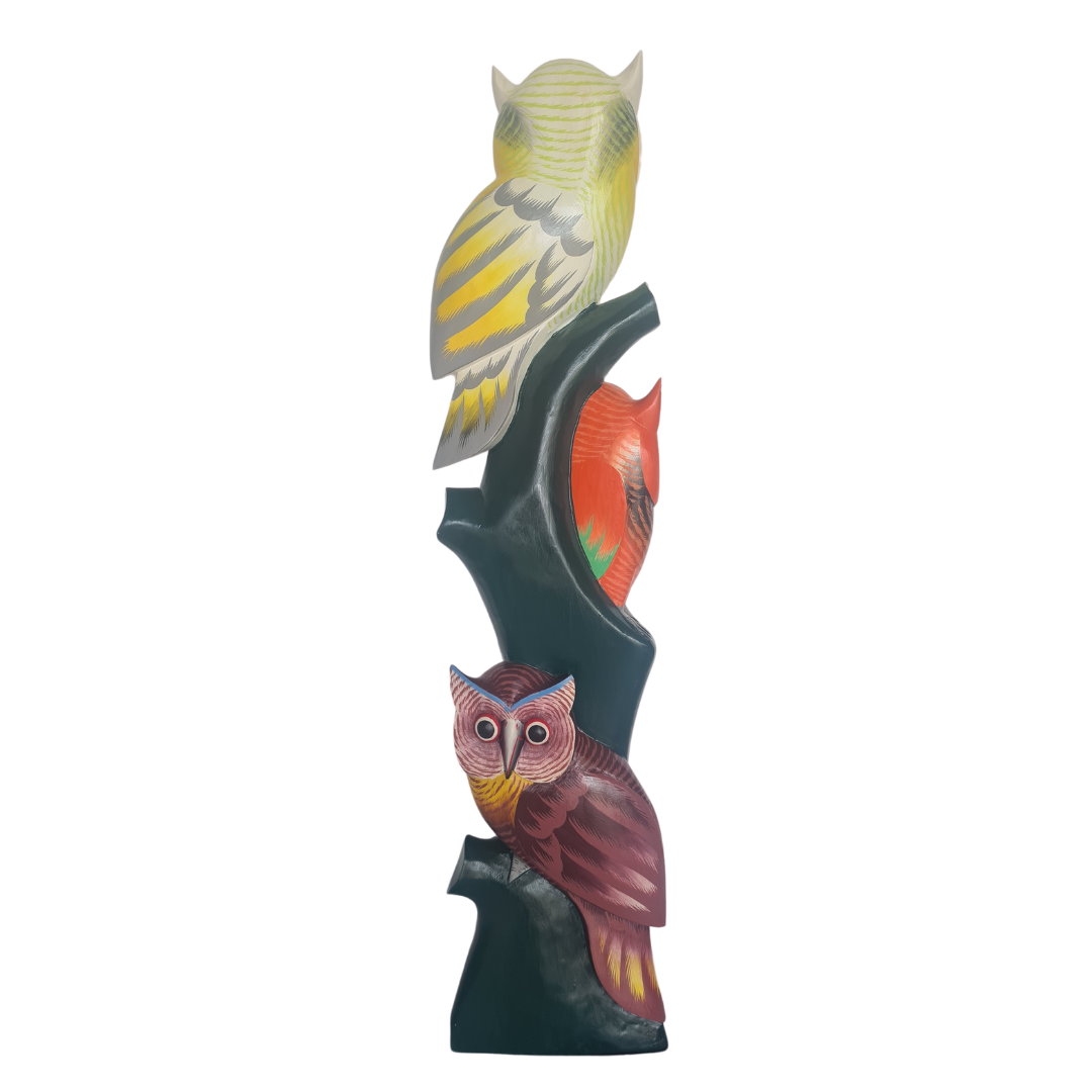 Owl with baby white 100 cm