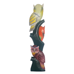 Owl with baby white 100 cm
