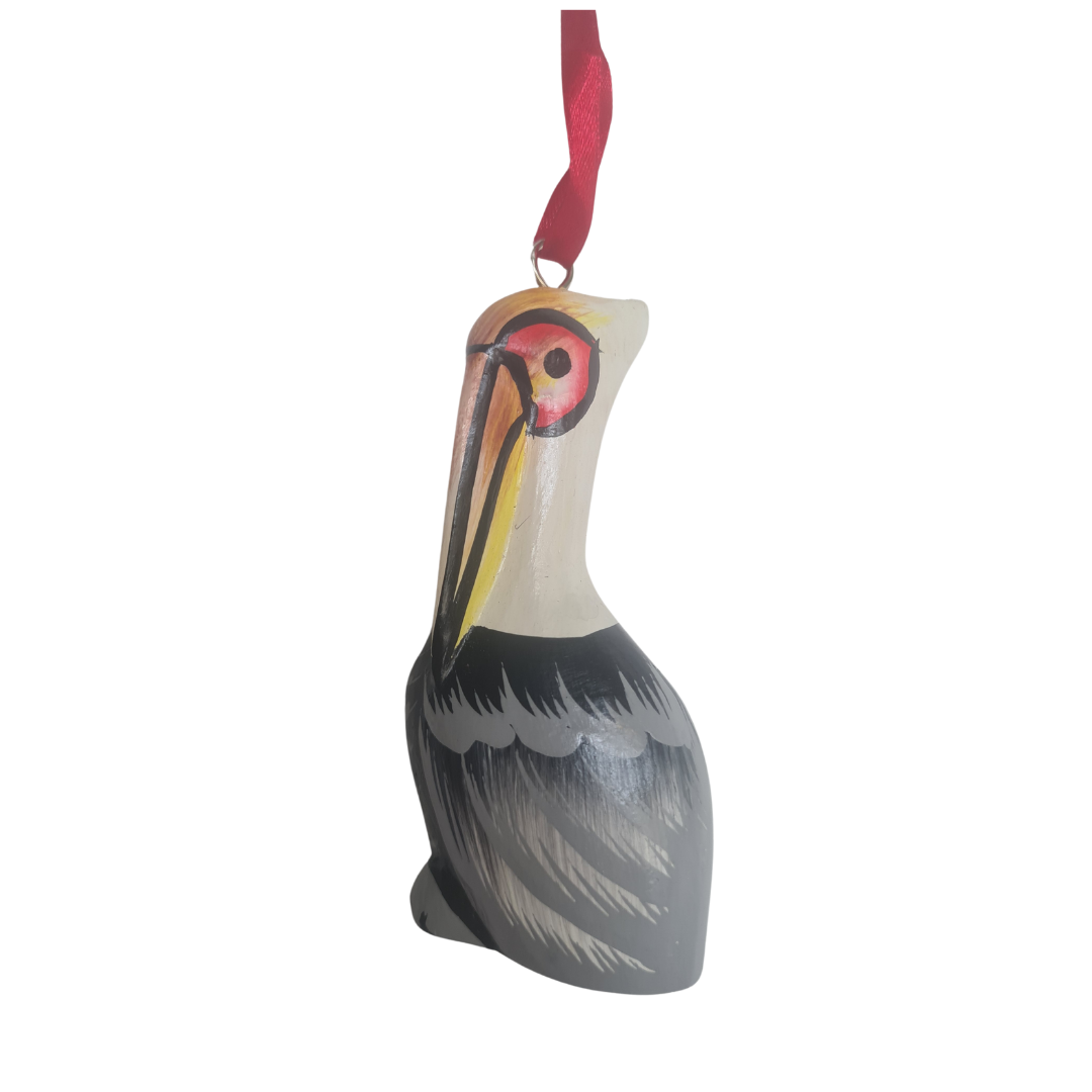 Pelican Squatting white 10 cm