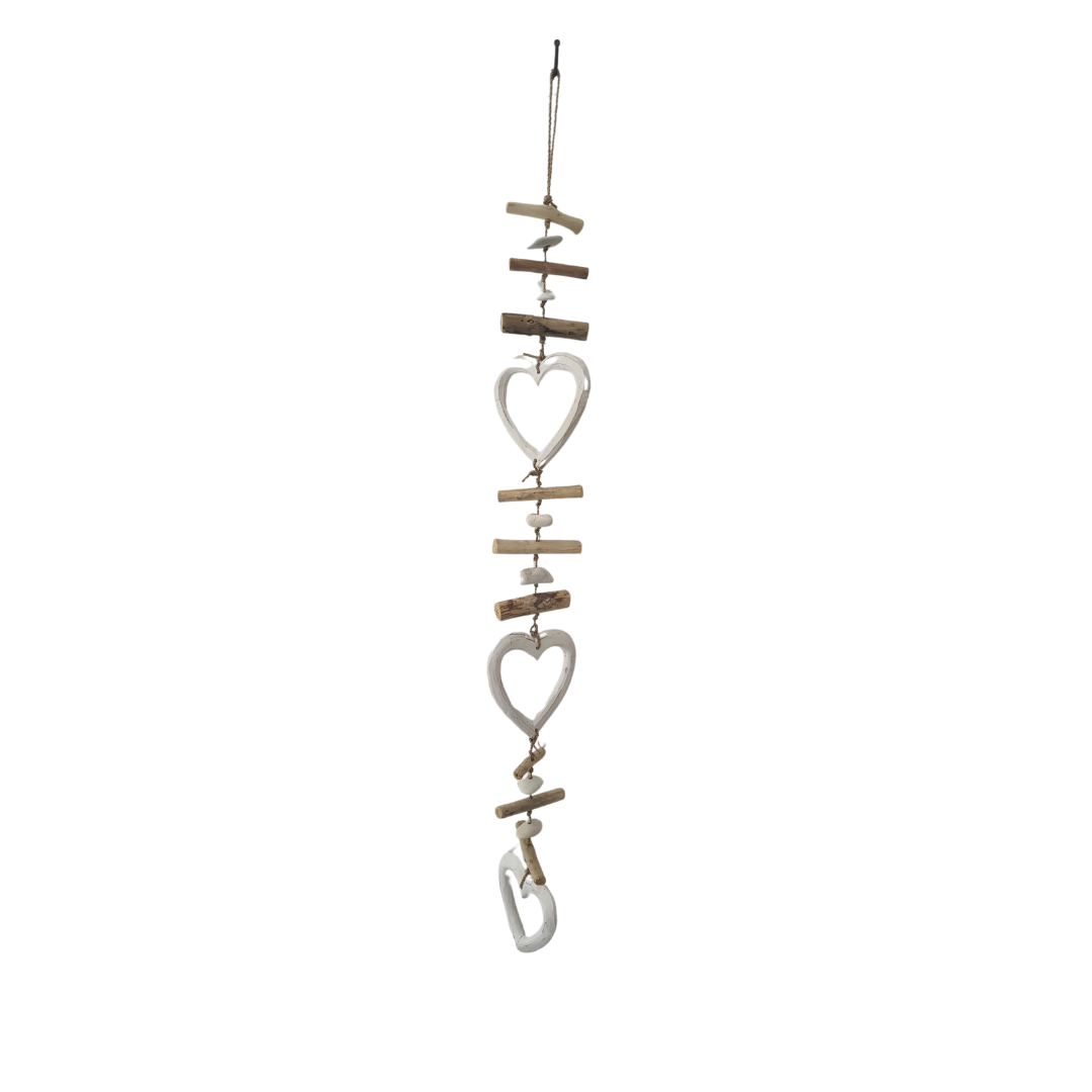 Mobile Silver Heart Shape 100 cm
