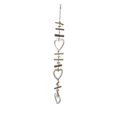Mobile Silver Heart Shape 100 cm