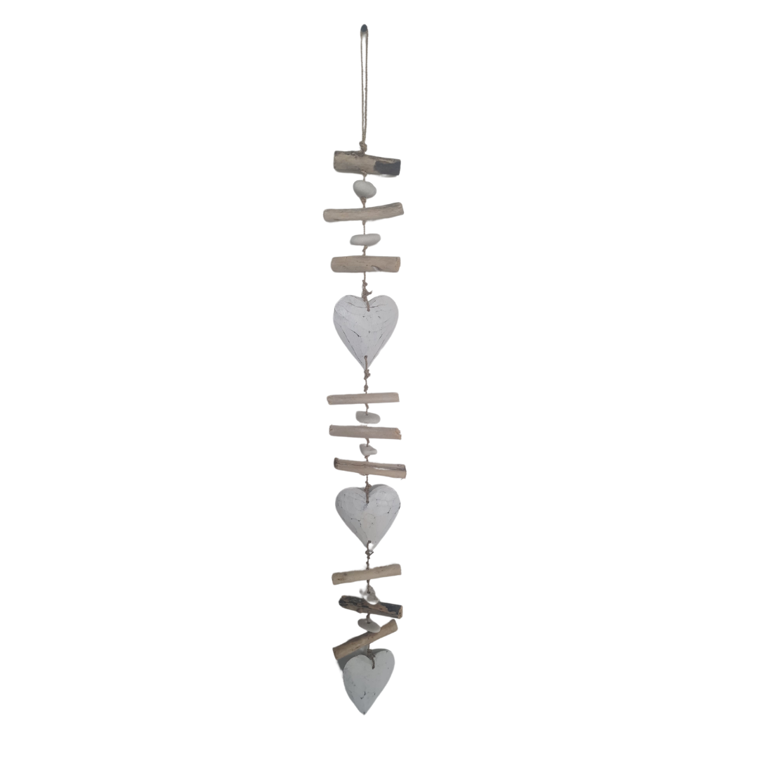 Mobile white Heart Shapes 100 cm