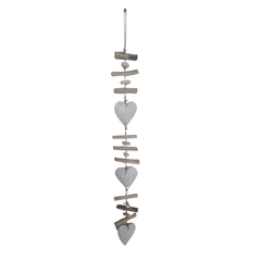 Mobile white Heart Shapes 100 cm