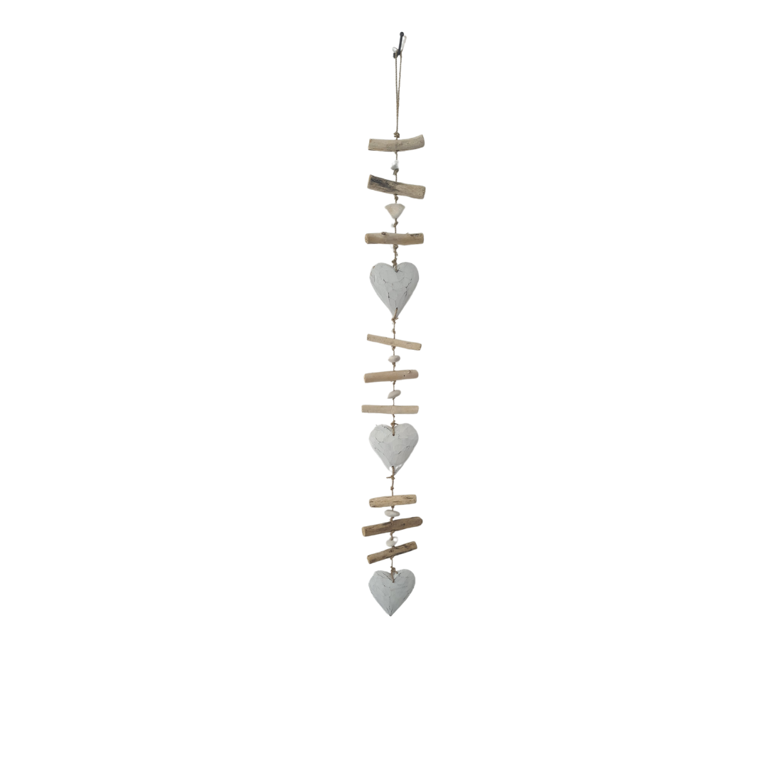 Mobile white Heart Shapes 100 cm