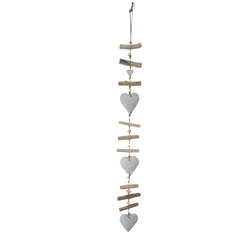 Mobile white Heart Shapes 100 cm