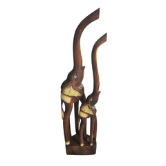 Elephant dark brown 80 cm