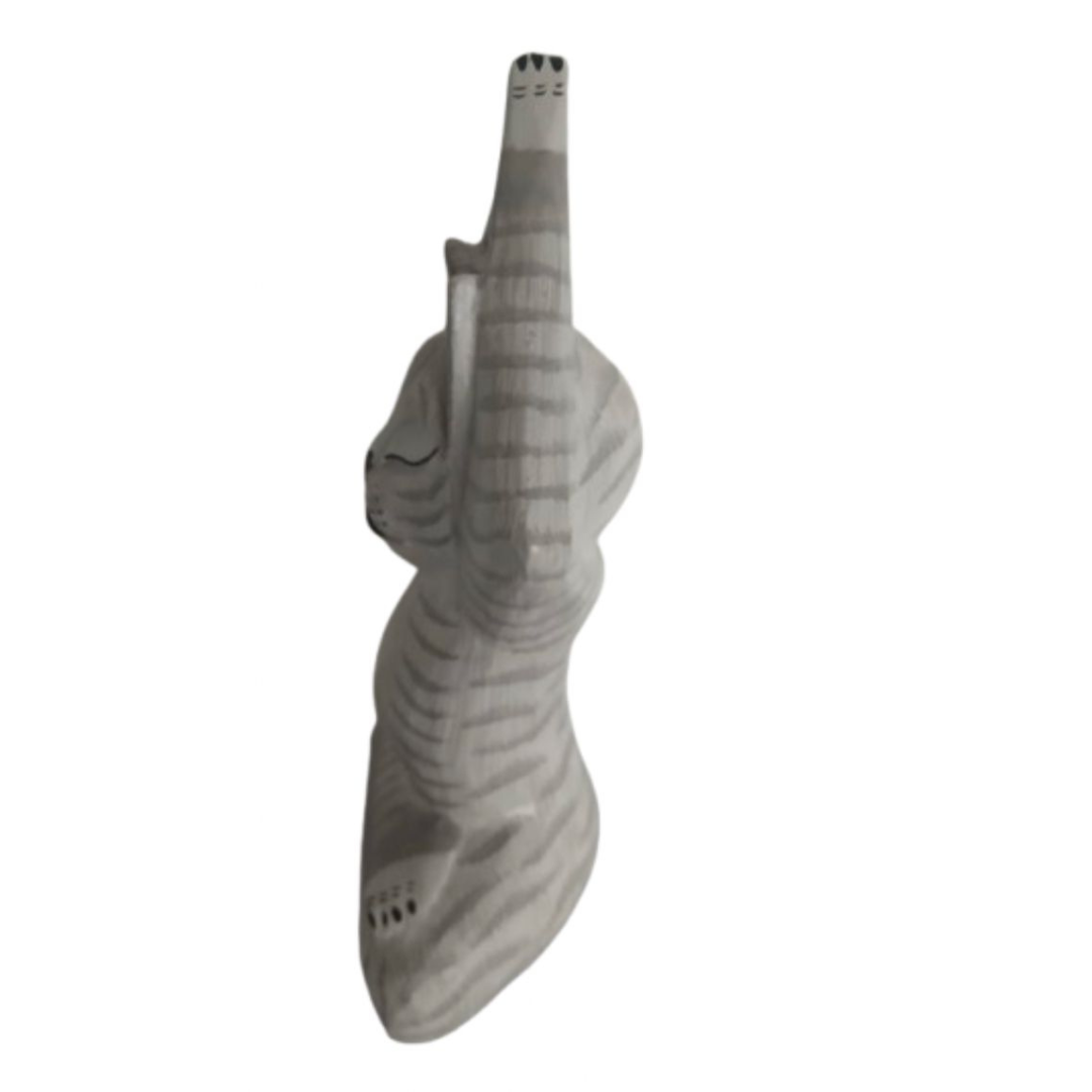 Cat yoga white 25 cm
