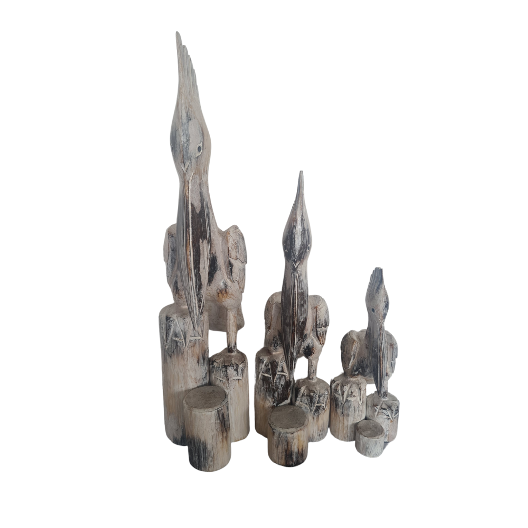 Pelican Black Wash set of 3 as 40, 60, 80 cm