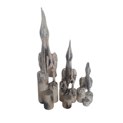 Pelican Black Wash set of 3 as 40, 60, 80 cm