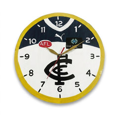 Football clock round  30 cm Carlton Blues
