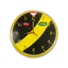 Football clock round  30 cm Richmond Tigers