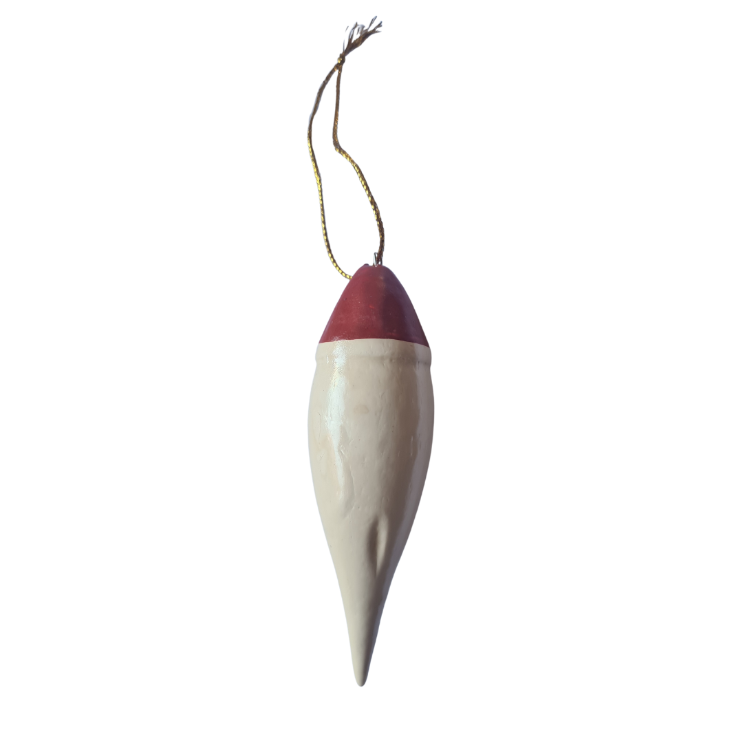 Santa Head Hanging Ornament Pack Of 5, 11 x 4 x 4 cm