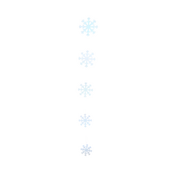 Snowflake Hanging Decoration 5 Different Size Discs 130 x 20 x 1 cm
