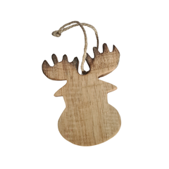 Reindeer Head Hanging Ornament 9 cm